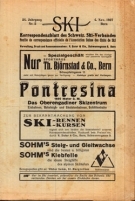 SKI - Korrespondenzblatt des Schweiz. Ski-Verbandes (Nr.2 - 4. Nov. 1927 bis Nr.18 - 7. Sept. 1928, Nr. 17 fehlt)